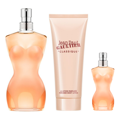 Jean Paul Gaultier Classique Gift Set 50ml EDT + 6ml EDT + 75ml Body Lotion
