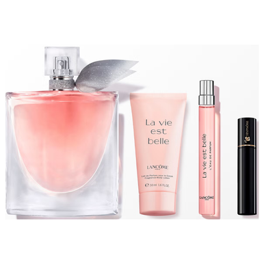 Lancome La Vie Est Belle Gift Set 50ml EDP Spray + 10ml EDP Spray+ 50ml Body Lotion + 2ml Mascara
