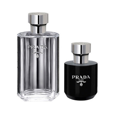 Prada L'homme Gift Set 100ml EDT + Refillable 8ml EDT