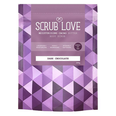 Scrub Love Dark Chocolate Moisturizing Cacao Butter Body Scrub 200g