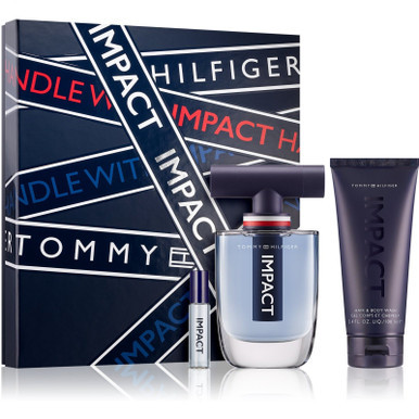 Tommy Hilfiger Impact Gift Set 100ml EDT + 100ml Body Wash + 2 x 4ml EDT