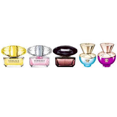 Versace Gift Set 5ml EDP Spray x3+ EDT Spray x2