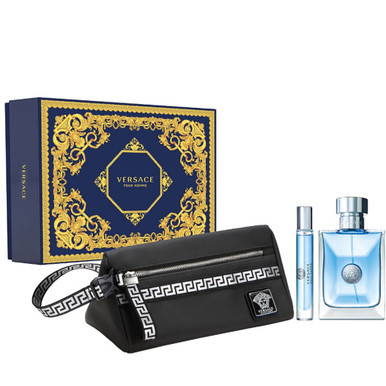 Versace Pour Homme 3 Pieces Gift Set 100ml EDT + 10ml EDT + Pouch - Feel Gorgeous
