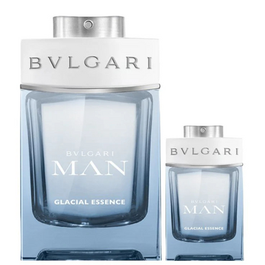 Bulgari Man Glacial Essence EDP Spray 100ml + EDP Spray 15ml