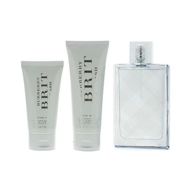 Burberry Brit Splash Gift Set 100ml EDT + 75ml Face And Body Moisturiser + 50ml Hair And Body Wash