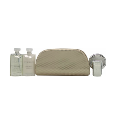 Bvlgari Omnia Crystalline Gift Set 65ml EDT + 75ml Body Lotion + 75ml Shower Gel + Pouch