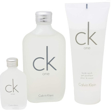 Calvin Klein Ck One Gift Set EDT 100ml + 15ml EDT + 100ml Body Wash - Feel Gorgeous