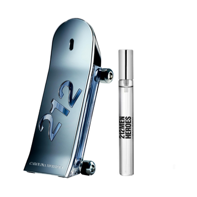 Carolina Herrera 212 Men Heroes Gift Set EDT Spray 90ml+ EDT Spray 10ml