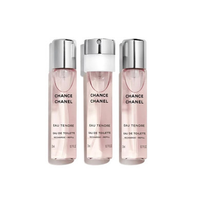 Chanel Chance Eau Tendre Refills Eau De Toilette 3 X 20ml