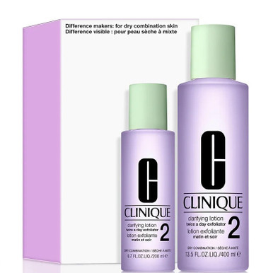 Clinique Clarifying Lotion 2 for Dry Combination Skin 400ml + 200ml Set - Feel Gorgeous