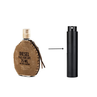 Diesel Fuel For Life Eau De Toilette Spray Refillable Atomiser 10ml
