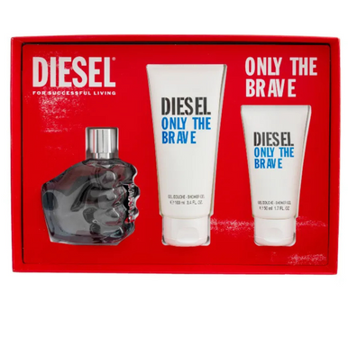 Diesel Only The Brave Giftset  EDT 125ml + 100ml Shower Gel + 50ml Shower Gel