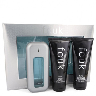 FCUK Original Gift Set 100ml EDT + 200ml Aftershave Balm + 200ml Shower Gel - Feel Gorgeous