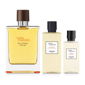 Hermes Terre D'Hermes Eau Intense Vetiver Gift Set 100ml EDP + 40ml Aftershave Lotion + 80ml Shower Gel - Feel Gorgeous