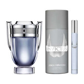 Paco Rabanne Invictus 100ml EDT + 150ml Deodorant Spray + 10ml EDT