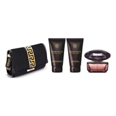 Versace Crystal Noir Gift Set EDT Spray 90ml+ Body Lotion 100ml+ Shower Gel 100ml+ GWP