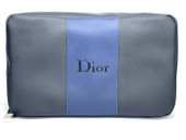 Dior Black & Blue Mens Toiletry Travel Overnight Wash Shaving Bag