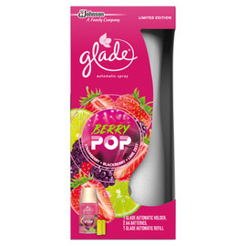 Glade Automatic Spray Holder & Berry Pop, Strawberry, Blackberry, Lime Zest Refill 269ml & Batteries