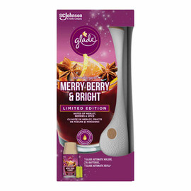Glade Automatic Spray Holder + Merry Berry & Bright 269ml Refill + Batteries