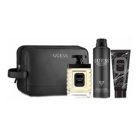 Guess Uomo Gift Set EDT 100ml + Shower Gel 100ml + Body Spray 170g + Pouch