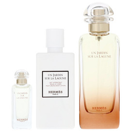 Hermes Un Jardin Sur La Lagune Gift Set 100ml EDT + 7.5ml EDT + Body Lotion 80ml