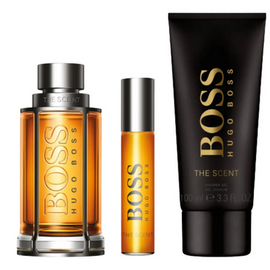 Hugo Boss Boss The Scent Gift Set EDT Spray 100ml+ Shower Gel 100ml+ EDT Spray 10ml