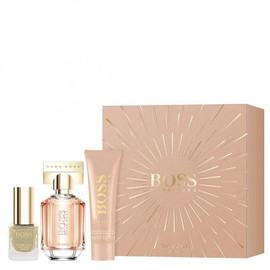 Hugo Boss The Scent For Her Gift Set 30ml EDP + Body Lotion 50ml + Nail Polish 4.5ml