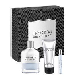 Jimmy Choo Urban Hero Gift Set 100ml EDP + Aftershave Balm 100ml + 7.5ml EDP