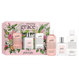 Philosophy Amazing Grace Ballet Rose Set 60ml EDT + 240ml Shower Gel + 240ml Firming Body Emulsion - Feel Gorgeous