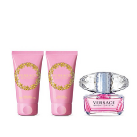 Versace Bright Crystal Eau De Toilette Spray 50ml + 50ml Shower Gel + 50ml Body Lotion - LookincredibleVersace8011003859528