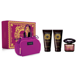 Versace Crystal Noir Gift Set - EDP 90ml + Shower Gel 100 + Body Lotion 100 + Bag