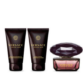 Versace Crystal Noir Gift Set 50ml EDP + 50ml Shower Gel + 50ml Body Lotion