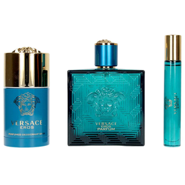 Versace Eros Gift Set 100ml Parfum + 75ml Deodorant Stick + 10ml Parfum - Feel Gorgeous