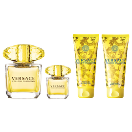 Versace Yellow Diamond Gift Set 90ml EDT + 100ml Shower Gel + 100ml Body Lotion + 5ml EDT