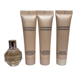 Viktor & Rolf Flowerbomb Gift Set EDP 7ml + Body Lotion 15ml +  Body Cream 2 x 15ml