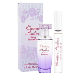 Christina Aguilera Eau So Beautiful Gift Set 30ml EDP + 10ml Roller Ball EDP - Feel Gorgeous