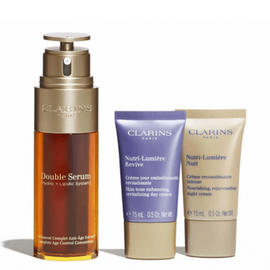 Clarins Double Serum & Nutri-Lumiere Collection 3 Piece Set