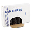 Low-density Waste Can Liners, 56 Gal, 0.6 Mil, 43" X 47", Black, 25 Bags/roll, 4 Rolls/carton