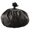 Low Density Repro Can Liners, 56 Gal, 1.6 Mil, 43" X 47", Black, 10 Bags/roll, 10 Rolls/carton
