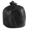 Low-density Waste Can Liners, 45 Gal, 0.6 Mil, 40" X 46", Black, 25 Bags/roll, 4 Rolls/carton