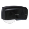 Essential Coreless Twin Jumbo Roll Tissue Dispenser, 20 X 6 X 11, Black