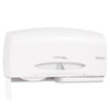 Essential Coreless Twin Jumbo Roll Tissue Dispenser, 20 X 6 X 11, White