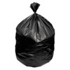 Waste Can Liners, 60 Gal, 1.2 Mil, 38" X 58", Black, 10 Bags/roll, 10 Rolls/carton