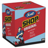 Shop Towels, Pop-up Box, 1-ply, 10 X 12, Blue, 200/box, 8 Boxes/carton