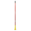 Gripper Fiberglass Mop Handle, 1" Dia X 60", Red/yellow