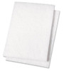 Light Duty Scour Pad, White, 6 X 9, White, 20/carton