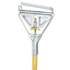 Quick Change Metal Head Wooden Mop Handle, Junior, 0.88" Dia X 54", Natural