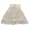 Super Stitch Blend Mop, Cotton/synthetic, Small, White, 6/carton