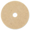 Ultra High-speed Natural Blend Floor Burnishing Pads 3500, 27" Diameter, Tan, 5/carton