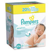 Sensitive Baby Wipes, Cotton, 6.8 X 7, Unscented, White, 72/pack, 8 Packs/carton